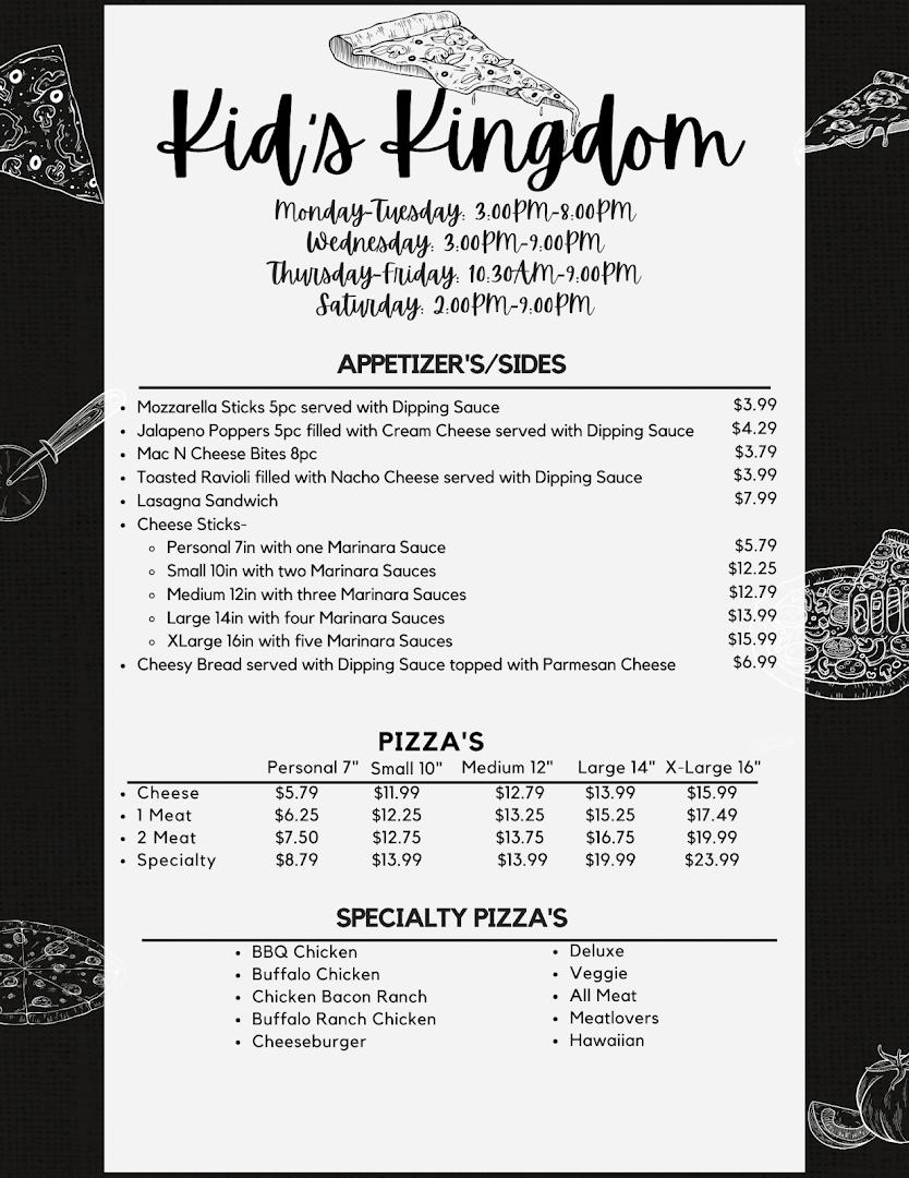 Kids Kingdom Arcade and Pizza